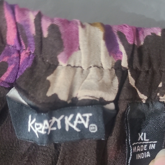 Purple Tiered Maxi Skirt Moody Floral Print Lined Whimsigoth Forest Fairy - Picture 3 of 10